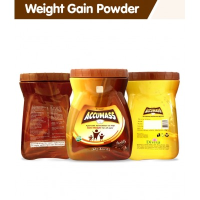 Accumass Weight Gainer Powder 525gm, Pack of 1 (Ayurvedic Weight Gainer for Men & Women) Accumass Weight Gainer Powder 525gm, Pack of 1 (Ayurvedic Weight Gainer for Men & Women)