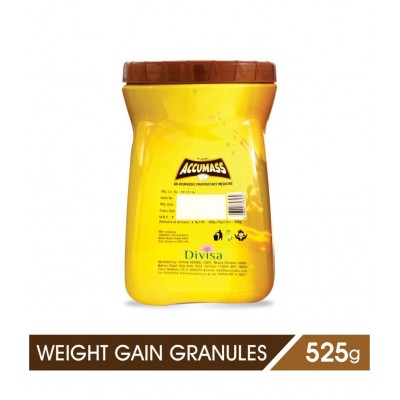 Accumass Weight Gainer Powder 525gm, Pack of 2 (Ayurvedic Weight Gainer for Men & Women)