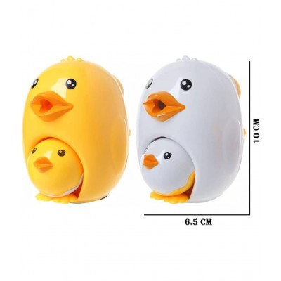 AdiChai Duck Pencil Shape Manual Color Pencils/Pencil Sharpener , Table Sharpener Machine School Stationary Gift for Kids ( Pack of 1, Random Colour ) ( Duck )