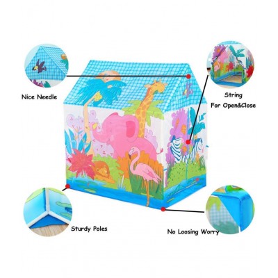 AdiChai Jungle Home Kids Extremely Light Weight , Water & Fire Proof Jungle Home Tent for Kids 3 Year Old Girls and Boys (Jungle Home )