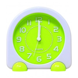 AdiChai Table/Desk Twin Bell Alarm Clock with Light for Kids - Analog Alarm Clock Loud Bell Alarm Table Clock for Heavy Sleepers, Cute Ring Alarm Clock Random Colour - Set of 1