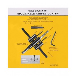 Adjustable Metal Wood Circle Cutter Kit Hole Saw Drill Bit DIY Tool 30-120mm