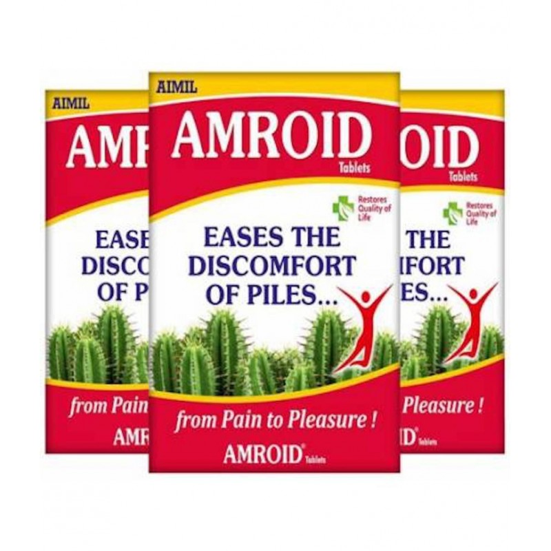 Aimil Pharmaceuticals AMROID TABLETS (PACK OF 3) Aimil Pharmaceuticals AMROID TABLETS (PACK OF 3)