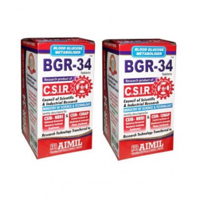 Aimil Pharmaceuticals BGR -34 Tablets (Combo of 2)