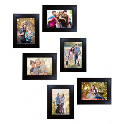 Allure Acrylic Brown Photo Frame Sets - Pack of 6