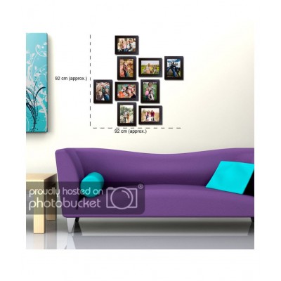 Allure Acrylic Brown Photo Frame Sets - Pack of 9