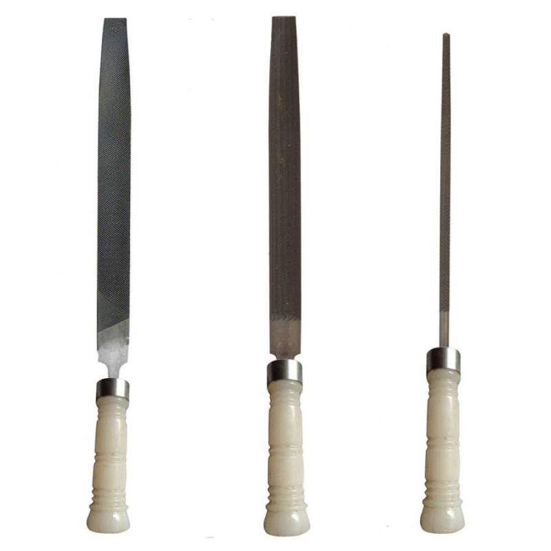 Amb File Set of 3 Flat, Half Round, Round 10 Inches