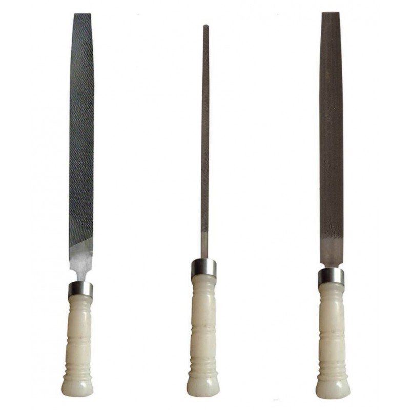 Amb File Set of 3 Flat, Half Round, Round 6 Inches