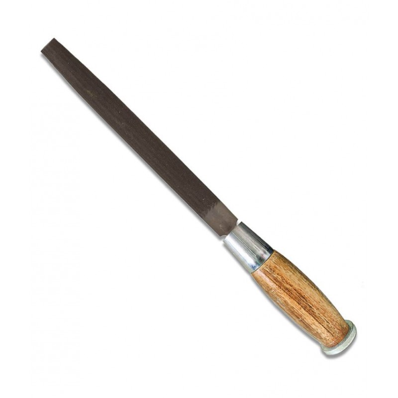 Amb File Wooden Handle Steel Cut Half Round 8 Inches