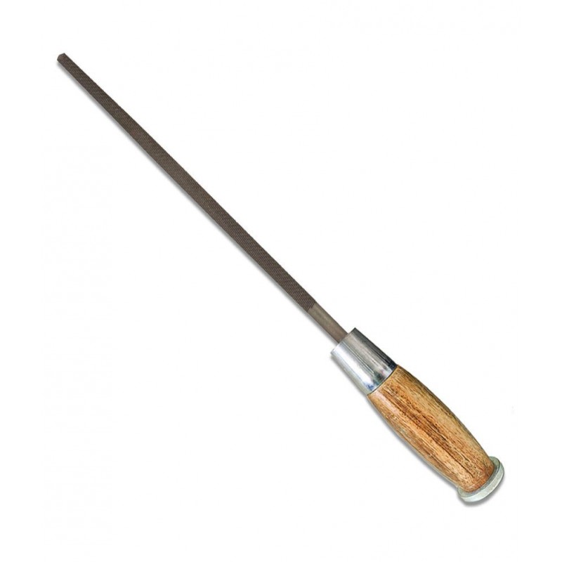 Amb File Wooden Handle Steel Cut Round 12 Inches