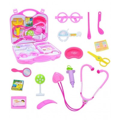 Amisha Gift Gallery Combo of Doctor Set and Beauty Set for Kids, Pretend Play Toy for Boys and Girls with Medical and Makeup Kit Accessories