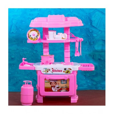 Amisha Gift Gallery Kitchen Set for Kids Girl and Boys 32 Pieces Little Chef Cooking Pretend Play Set Toy