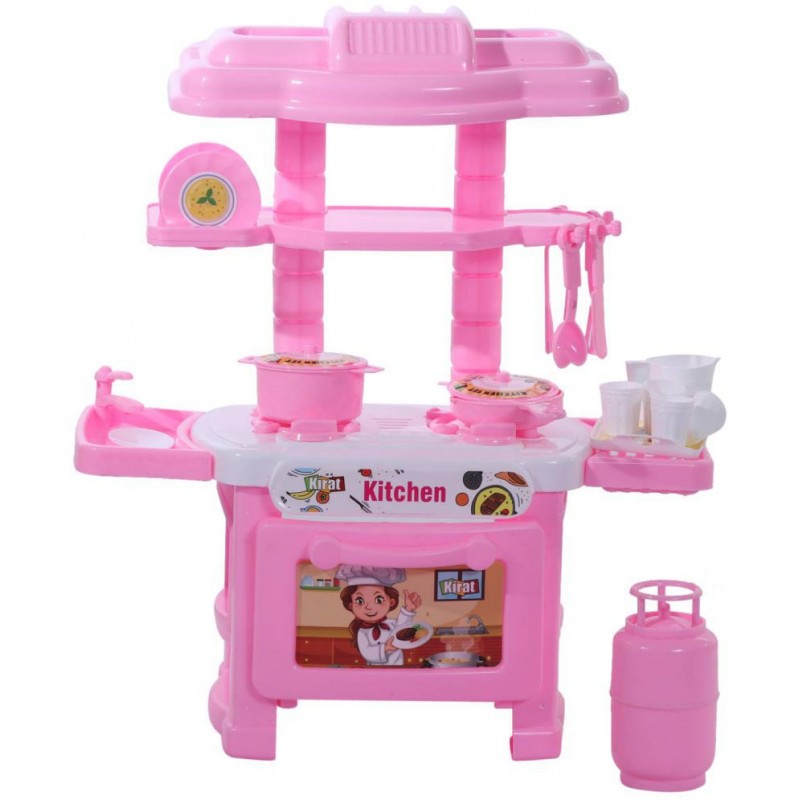 Amisha Gift Gallery Kitchen Set for Kids Girl and Boys 32 Pieces Little Chef Cooking Pretend Play Set Toy