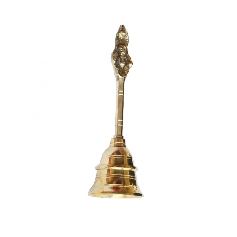 Anjalika Yellow Brass Pooja Bell