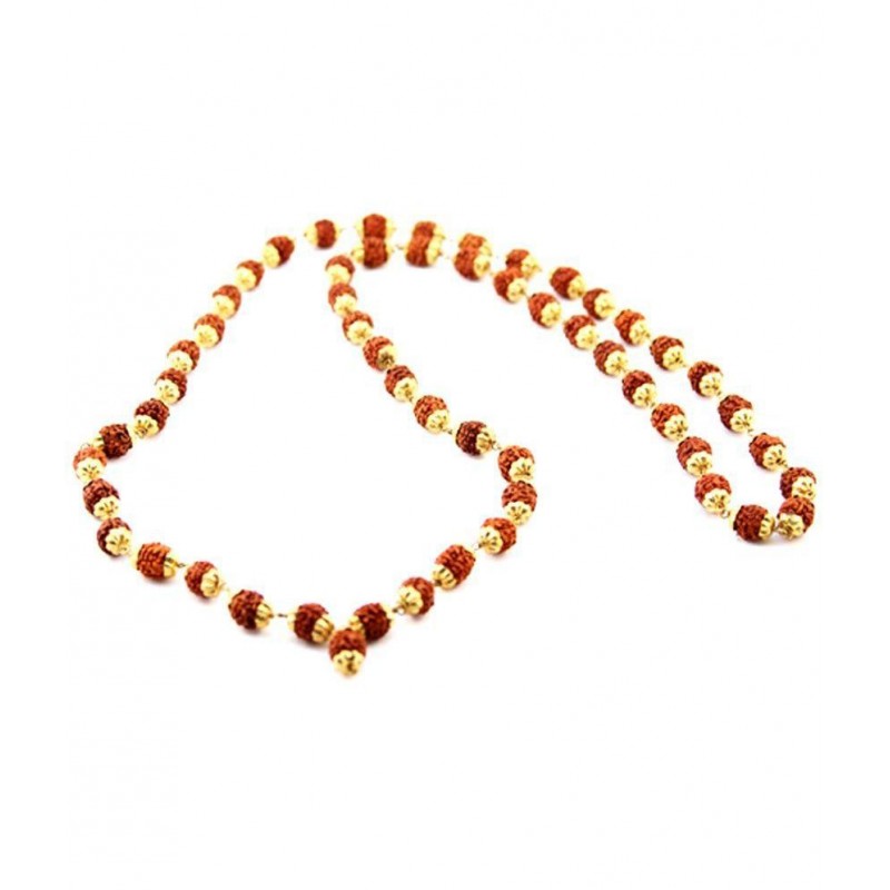 Ankita Gemstones Brown 5 Face Rudraksha Mala