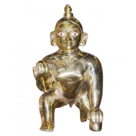 Ankur Shopping Cart Brass Bal Gopal Ji Murti