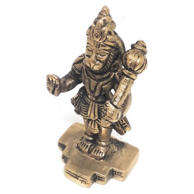 Apna Rudraksha - Lord Hanuman Brass Idol