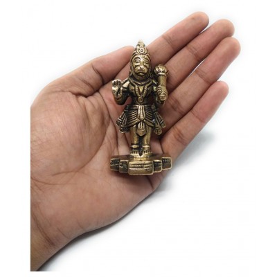 Apna Rudraksha - Lord Hanuman Brass Idol