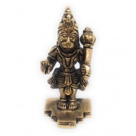 Apna Rudraksha - Lord Hanuman Brass Idol