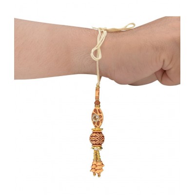 Arendelle Lumba Rakhi Beige Rakshabandhan 2022 Pack of 1