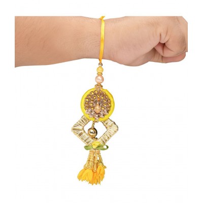 Arendelle Lumba Rakhi Yellow Rakshabandhan 2022 Pack of 1