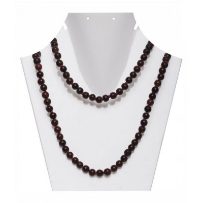 Arkam Sandalwood Mala/ 100% Natural Chandan Mala/ Original Red Sandalwood mala (Size: 7mm, Beads: 108+1) with Gaumukhi