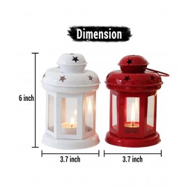 Arsalan Table Top and Hanging Iron Tea Light Holder - Pack of 2 Arsalan Table Top and Hanging Iron Tea Light Holder - Pack of 2