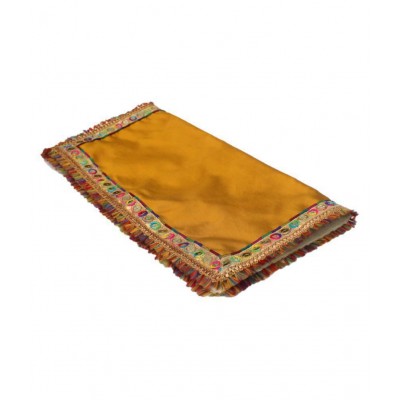 Asan Chowki with Border Emboidery - Golden