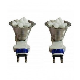 Asian Aura Electric Kapoor Dani Steel Dhoop Dani Incense Burner for Puja pack of 2 Steel Incense Holder  (White, Silver)