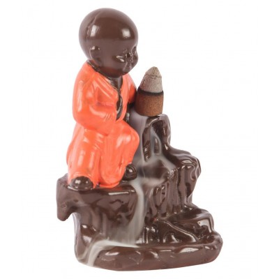 Asian Aura Orange Resin Handicraft Showpiece - Pack of 1