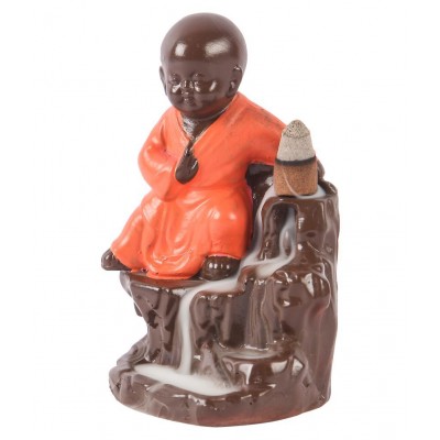 Asian Aura Orange Resin Handicraft Showpiece - Pack of 1