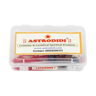 Astrodidi Ganesh Rudraksha With Red Chandan Beads Pendant ()
