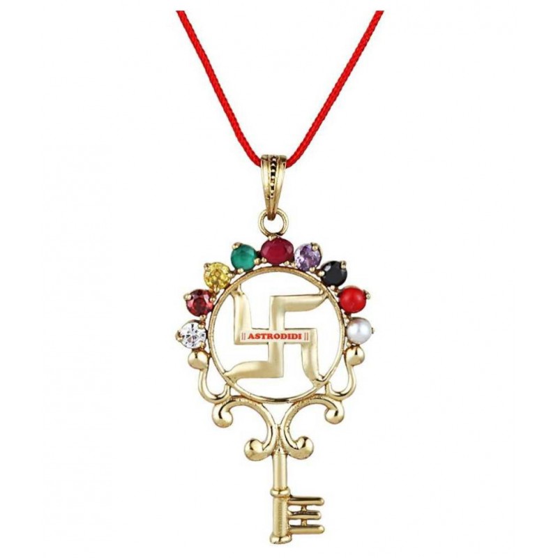 Astrodidi Kuber Key Navratan Pendant Locket Astrodidi Kuber Key Navratan Pendant Locket
