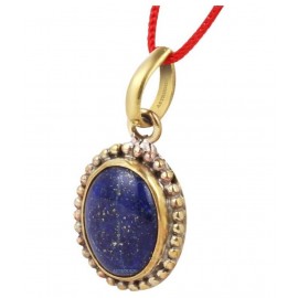 Astrodidi Lapis Lazuli Gemstone Pendant In Panchdhatu with Lab Report for Men and Women| Color Lapis Lazuli Stone Pendant () Astrodidi Lapis Lazuli Gemstone Pendant In Panchdhatu with Lab Report for Men and Women| Color Lapis Lazuli Stone Pendant ()