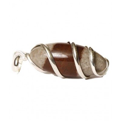 Astrodidi Narmada Shivling Narmadeshwar Shiva Lingam Pendant Stone Pendant ()
