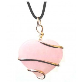 Astrodidi Rose Quartz Heart Shaped Pendant Love Stone Crystal, Quartz Stone Pendant () Astrodidi Rose Quartz Heart Shaped Pendant Love Stone Crystal, Quartz Stone Pendant ()