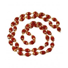 Astrodidi Rudraksha Mala Panch Mukhi Copper Cap (54+1 Beads) Astrodidi Rudraksha Mala Panch Mukhi Copper Cap (54+1 Beads)