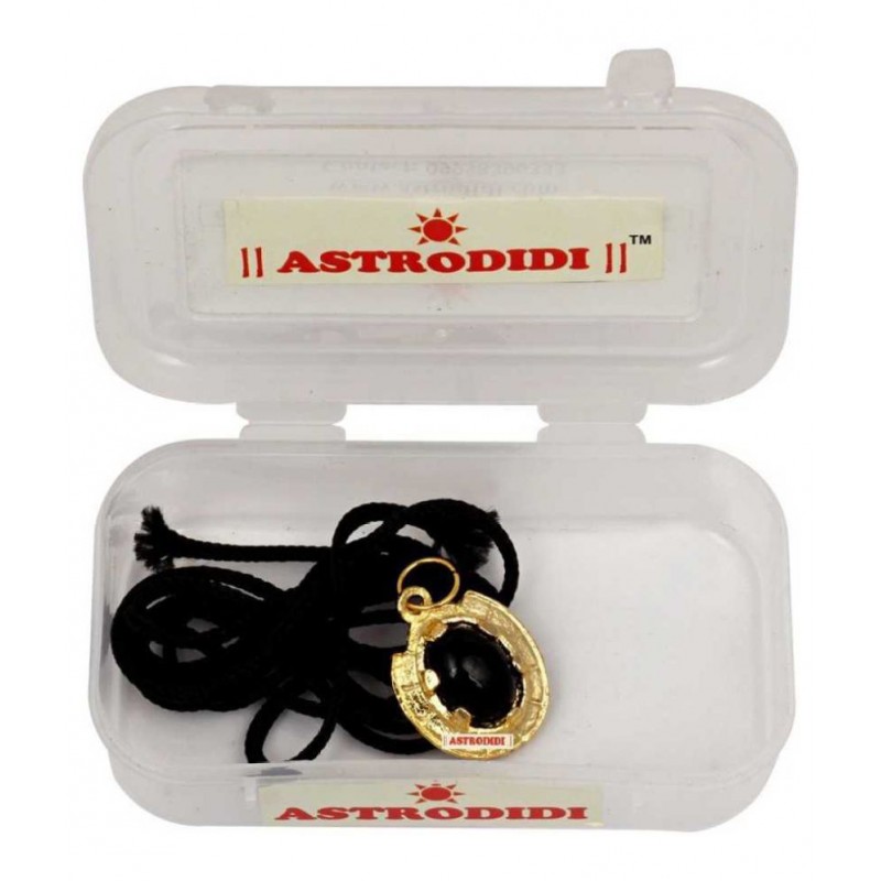 Astrodidi Shani Kavach / Nazar Suraksha Kawach / Evil Eye Protector Brass Stone Pendant ()