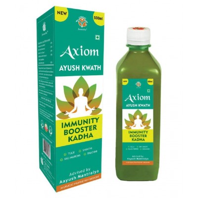 Axiom  Ayush Kwath 500ml (Pack of 2) |100% Natural WHO-GLP,GMP,ISO Certified Product