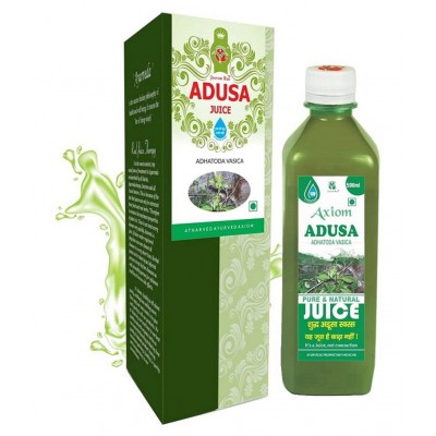 Axiom Adusa Juice 500ml (Pack of 2)|100% Natural WHO-GLP,GMP,ISO Certified Product