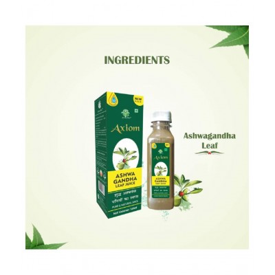Axiom Ashwagandha Leaf Juice 160 ml (Pack of 2) | Helps in Fat Reduce | Immunity Booster |100% Natural herbal Juice | WHO-GMP,GLP,ISO Certified Product