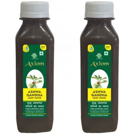 Axiom Ashwagandha Leaf Juice 160 ml (Pack of 2) | Helps in Fat Reduce | Immunity Booster |100% Natural herbal Juice | WHO-GMP,GLP,ISO Certified Product