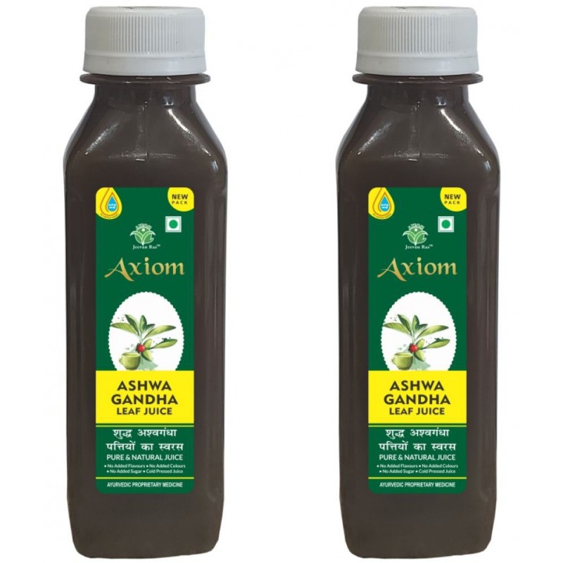 Axiom Ashwagandha Leaf Juice 160 ml (Pack of 2) | Helps in Fat Reduce | Immunity Booster |100% Natural herbal Juice | WHO-GMP,GLP,ISO Certified Product