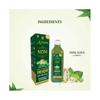 Axiom Ayurveda Noni Juice 500 ml | Immunity Booster | Made with Fresh Noni Fruit | WHO GMP GLP Certified Product | No Added Color | No Added Sugar Pack of 2 Axiom Ayurveda Noni Juice 500 ml | Immunity Booster | Made with Fresh Noni Fruit | WHO GMP GLP Certified Product | No Added Color | No Added Sugar Pack of 2