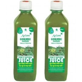 Axiom Gokhru Juice 500ml (Pack of 2) | 100% Natural WHO-GLP,GMP,ISO Certified Product