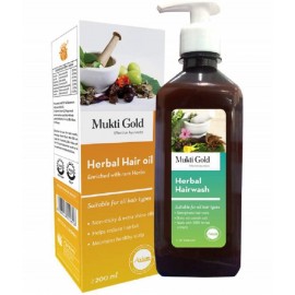 Axiom Herbal Hairwash 500ml + Hair oil 200ml |100% Natural WHO-GLP,GMP,ISO Certified Product