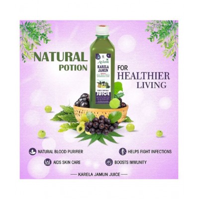 Axiom Karela Jamun Swaras 1000 ml -Pack of 2 | Maintaining Blood Sugar Levels | Lowers Bad Cholesterol Levels | For Glowing Skin and Lustrous Hair | 100% Natural WHO GMP, GLP Certified Product Axiom Karela Jamun Swaras 1000 ml -Pack of 2 | Maintaining Blood Sugar Levels | Lowers Bad Cholesterol Levels | For Glowing Skin and Lustrous Hair | 100% Natural WHO GMP, GLP Certified Product