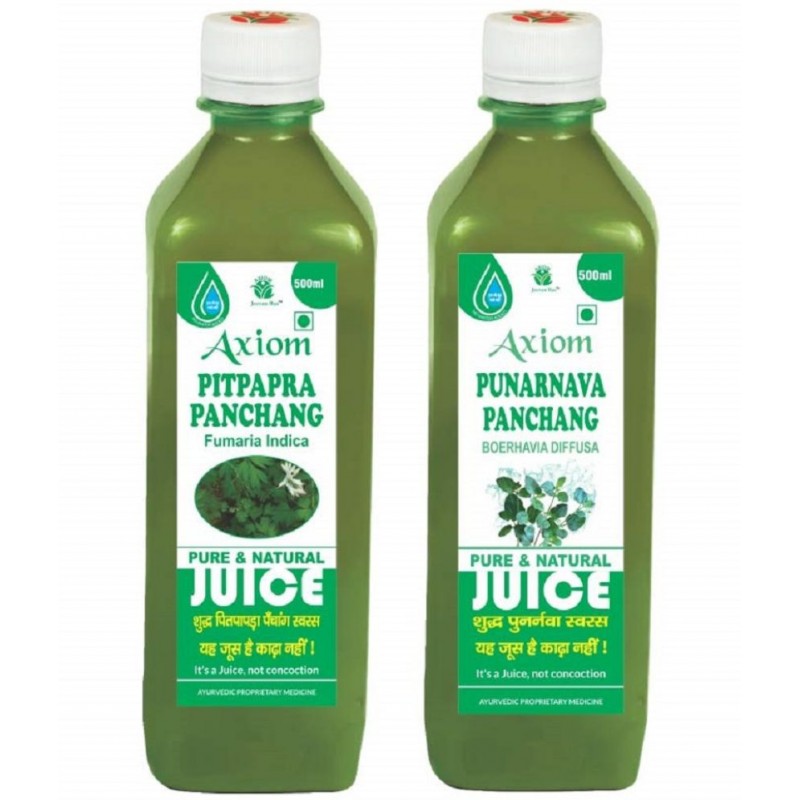 Axiom Pitpapra juice 500ml + punernava juice 500ml |100% Natural WHO-GLP,GMP,ISO Certified Product Axiom Pitpapra juice 500ml + punernava juice 500ml |100% Natural WHO-GLP,GMP,ISO Certified Product