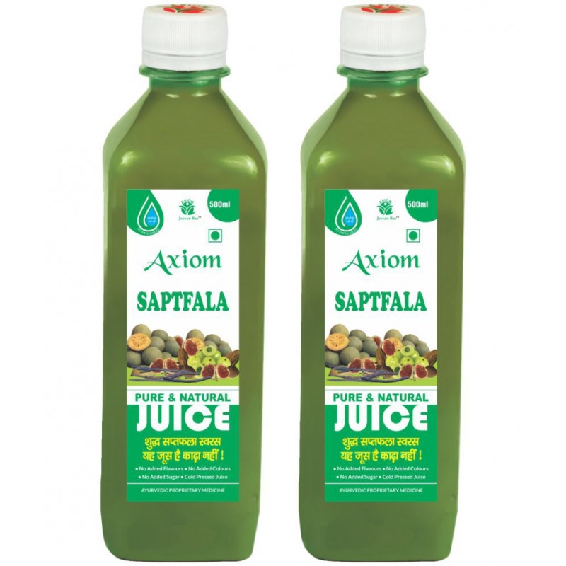 Axiom Saptfla juice 500ml (Pack of 2)| 100% Natural WHO-GLP,GMP,ISO Certified Product Axiom Saptfla juice 500ml (Pack of 2)| 100% Natural WHO-GLP,GMP,ISO Certified Product