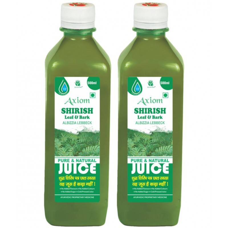 Axiom Shirish Juice 500ml (Pack of 2)|100% Natural WHO-GLP,GMP,ISO Certified Product Axiom Shirish Juice 500ml (Pack of 2)|100% Natural WHO-GLP,GMP,ISO Certified Product